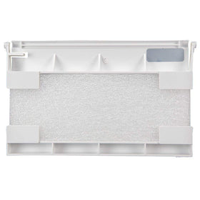 Pentair 516252 white weir gate assembly—side view for vinyl liner skimmers.