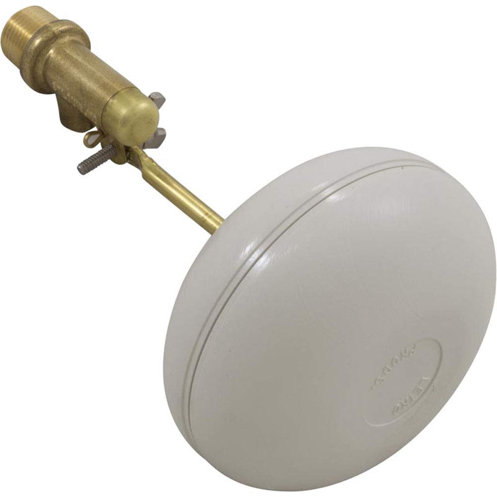 Pentair brass auto-fill valve detail supports steady water levels and easy maintenance