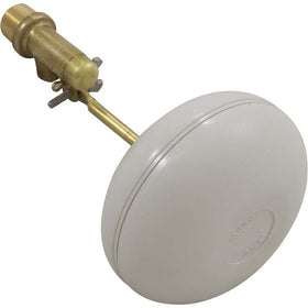 Pentair brass auto-fill valve detail supports steady water levels and easy maintenance