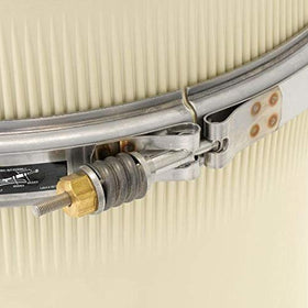 Two-inch unions on the Pentair EC-160301 simplify plumbing connections.
