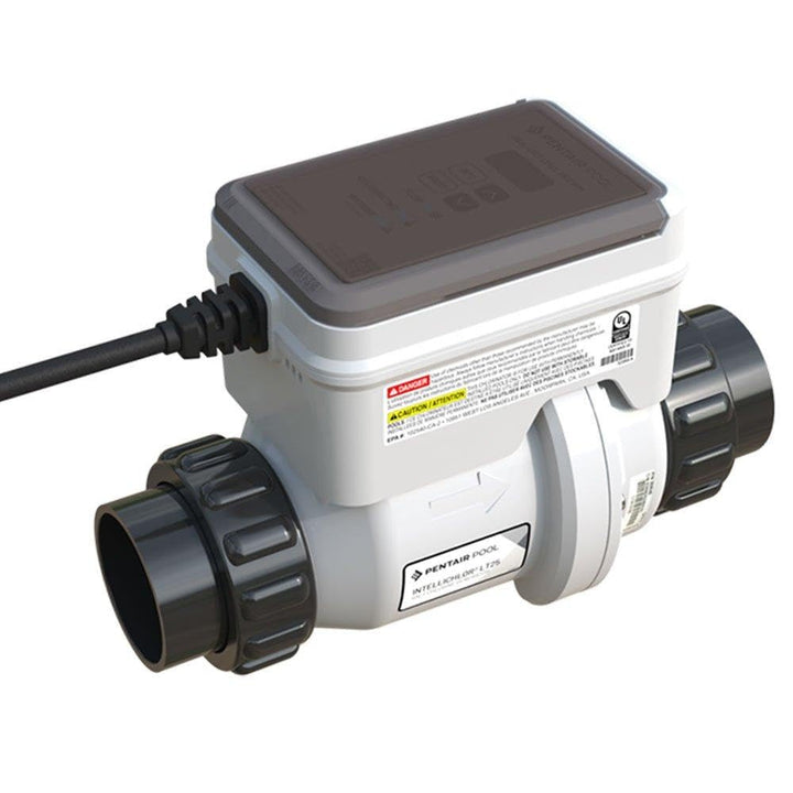 Pentair IntelliChlor LT25 salt cell front view enhances pool sanitization performance