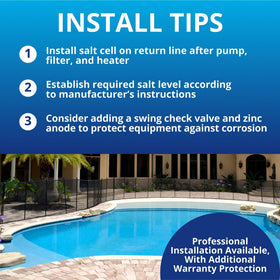 Pentair LT25 salt cell during installation demonstrates simple upgrade process