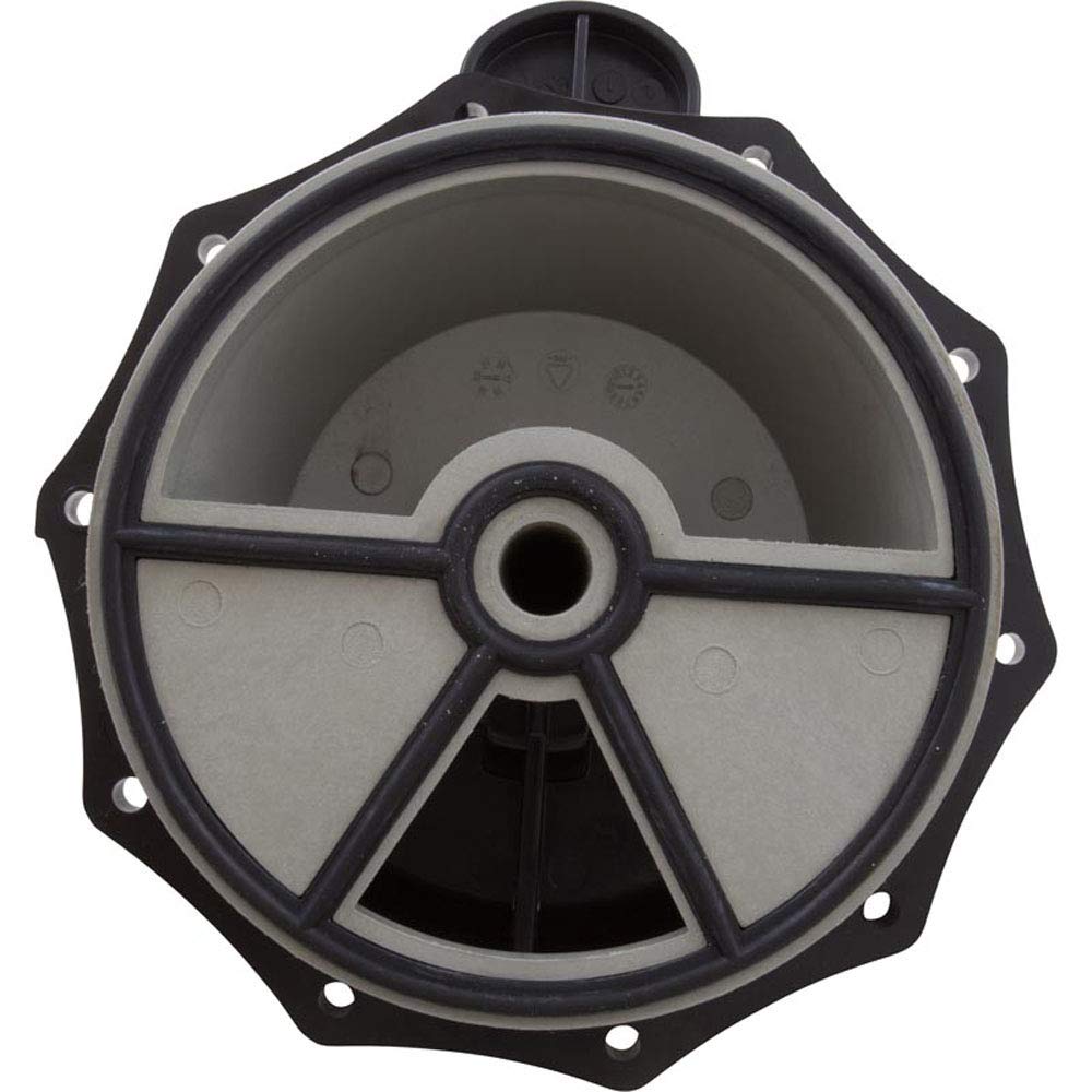 Installation view of Pentair lid assembly on a 6-position valve.