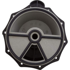 Installation view of Pentair lid assembly on a 6-position valve.