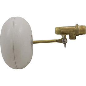 Pentair water leveler assembly in brass shows sturdy construction and quick setup