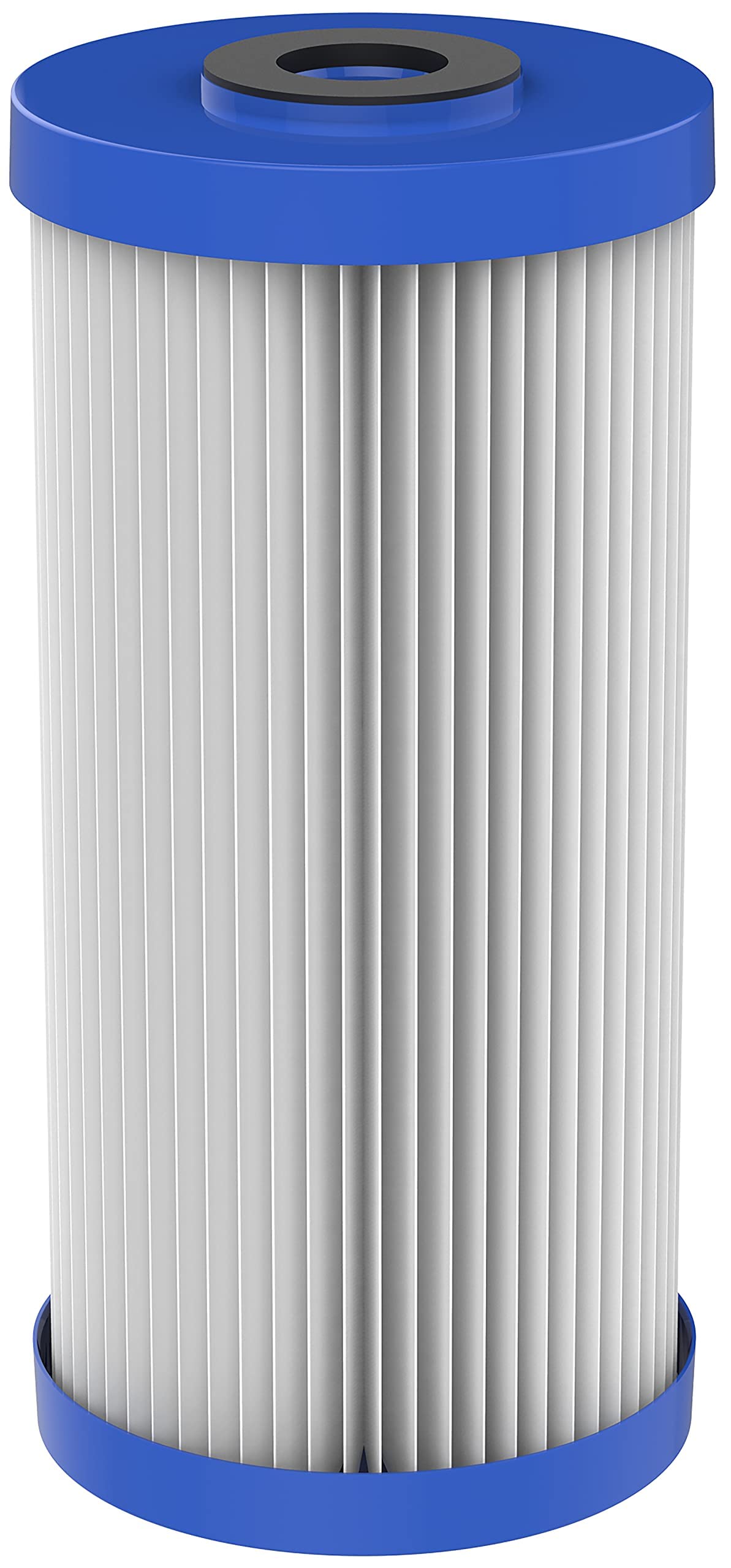 Pentek R50-BB pleated media close-up for extended replacement intervals.