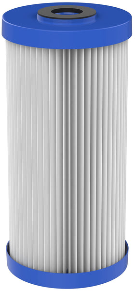 Pentek R50-BB pleated media close-up for extended replacement intervals.