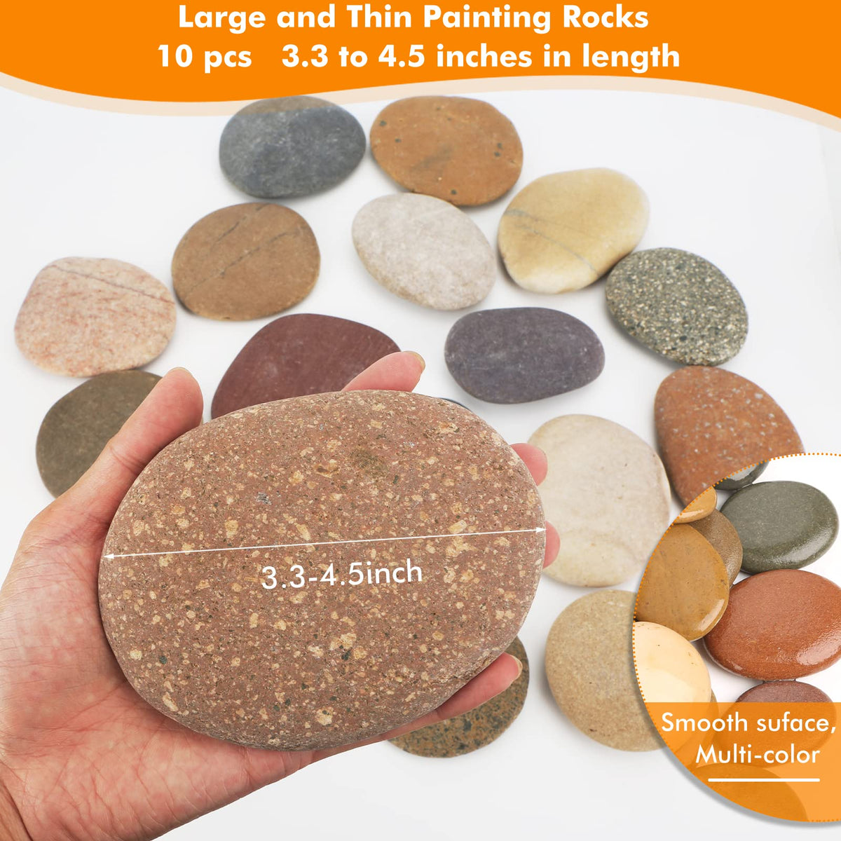 PENXUA multi-color river rocks offer vibrant variety for creative projects
