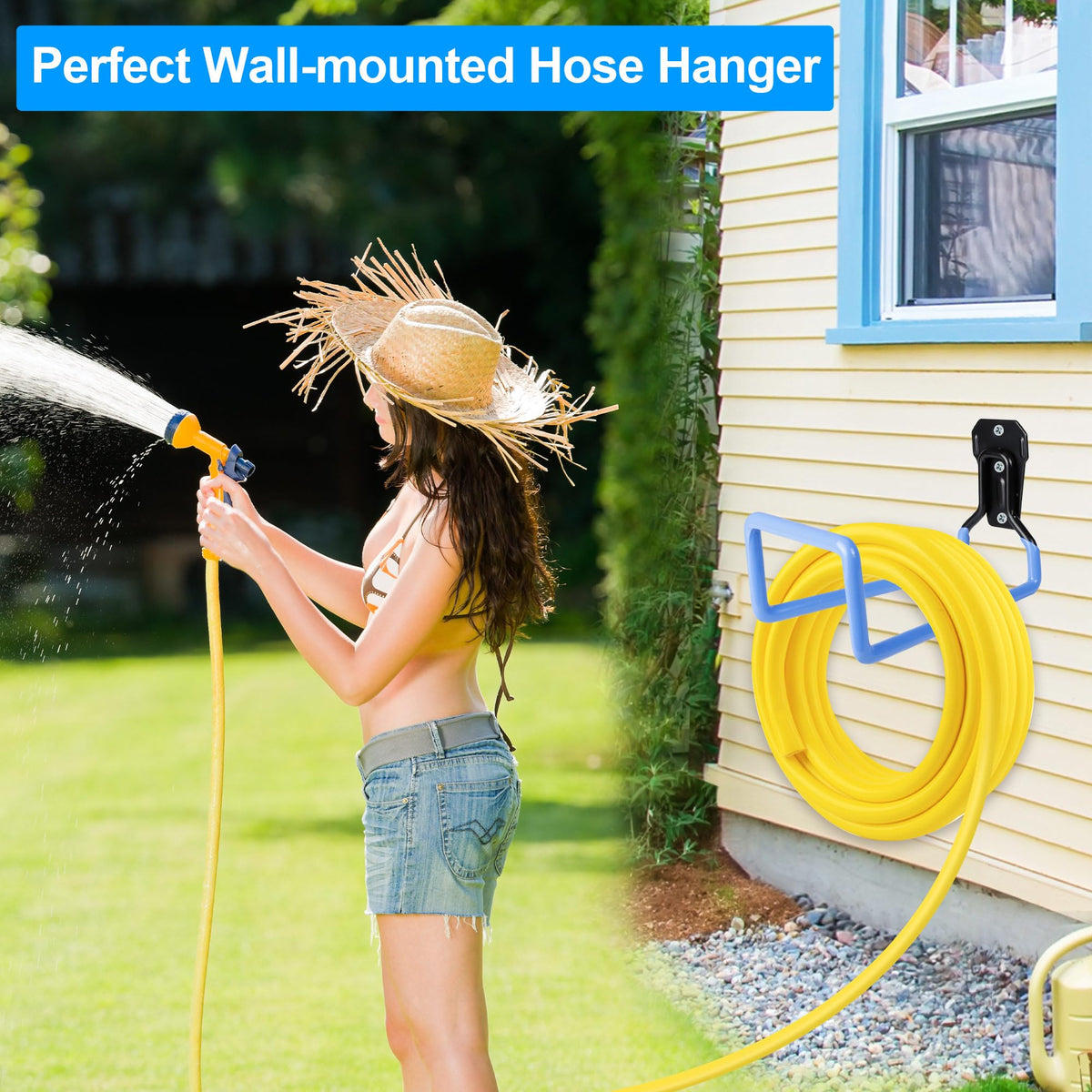 PeoMev two-pack hose holders prevent kinks and tangles