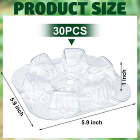 Peony Man plastic melon cradle close-up highlights sturdy thickness for fruit protection.