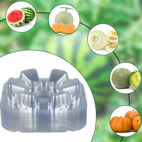 Peony Man plastic melons stand helps garden organization and fruit protection.