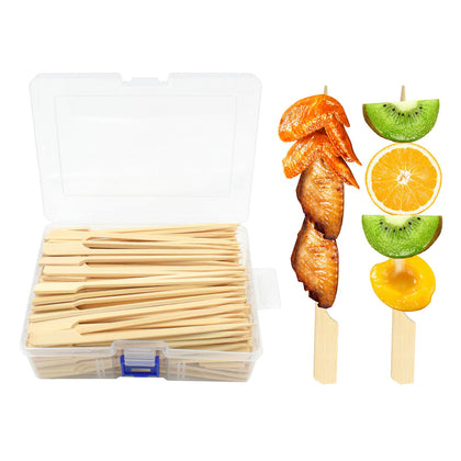 PEOUWNES bamboo paddle picks 6in with stable paddle handle for easy flipping.