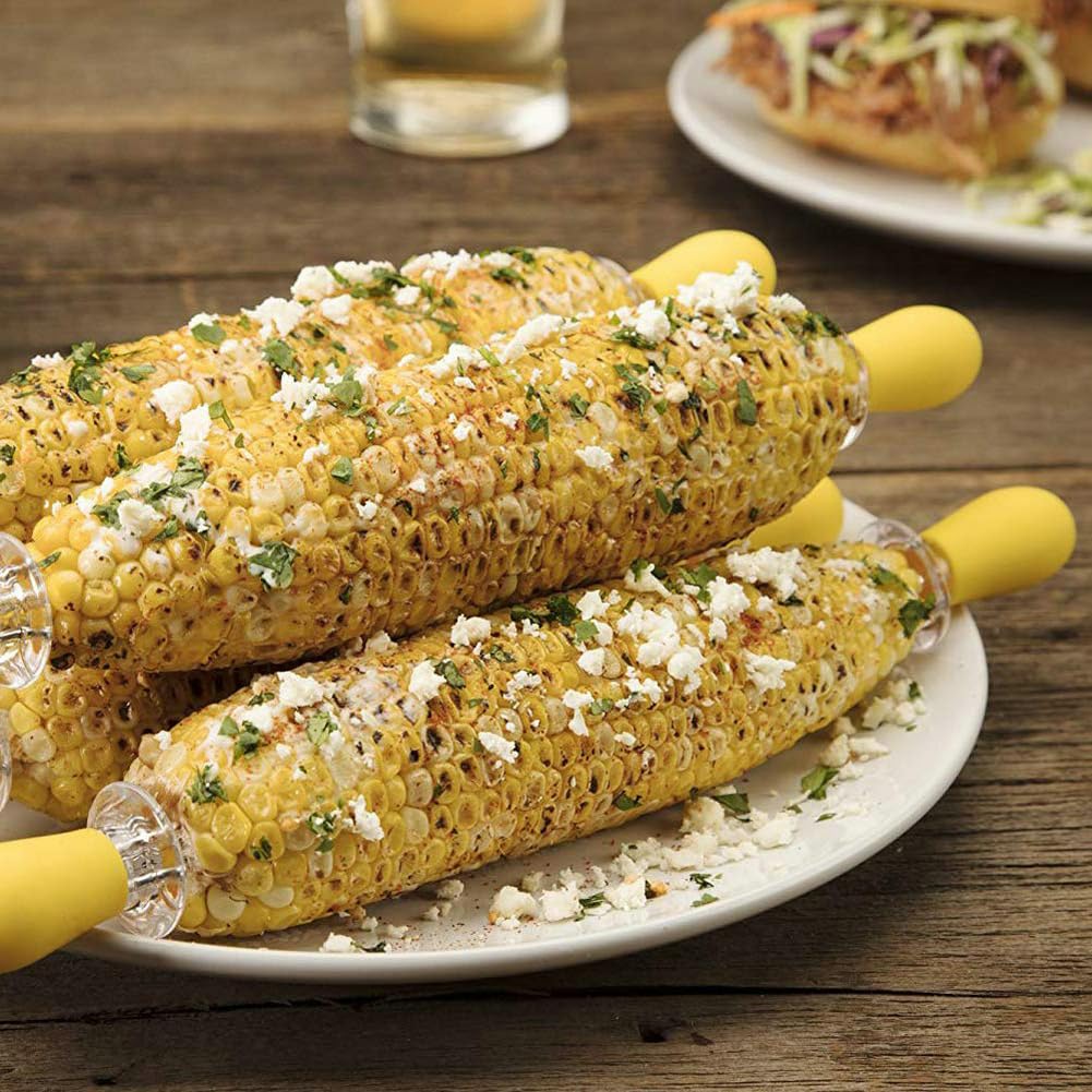 PEOUWNES versatile skewers for corn and other foods.