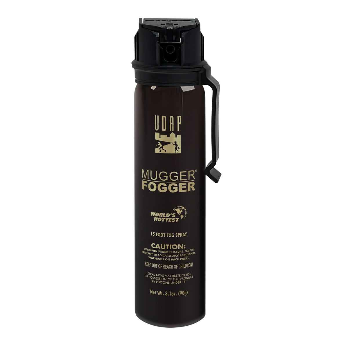 Pepper Power Mugger Fogger compact design for everyday carry and quick defense readiness.
