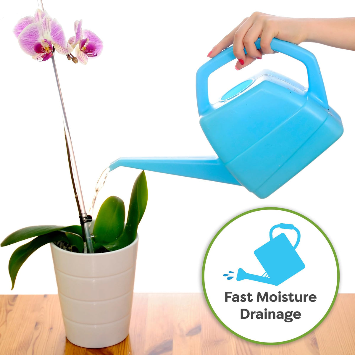 Perfect Plants orchid mix aeration closeup, prevents compaction for vibrant orchid health.