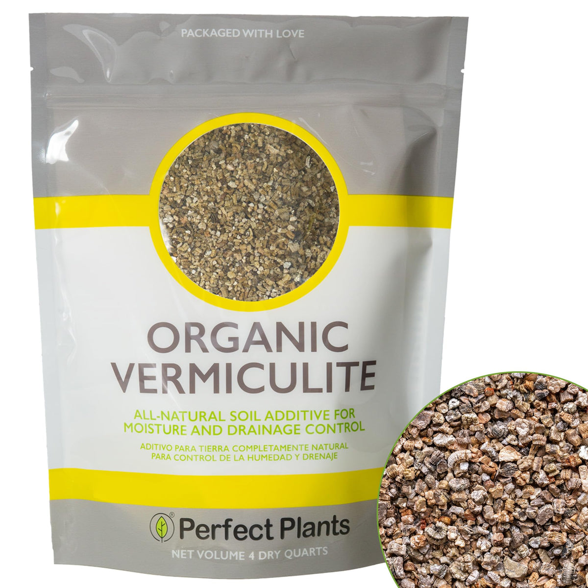 Perfect Plants Organic Vermiculite 4qt bag for moisture-retaining potting