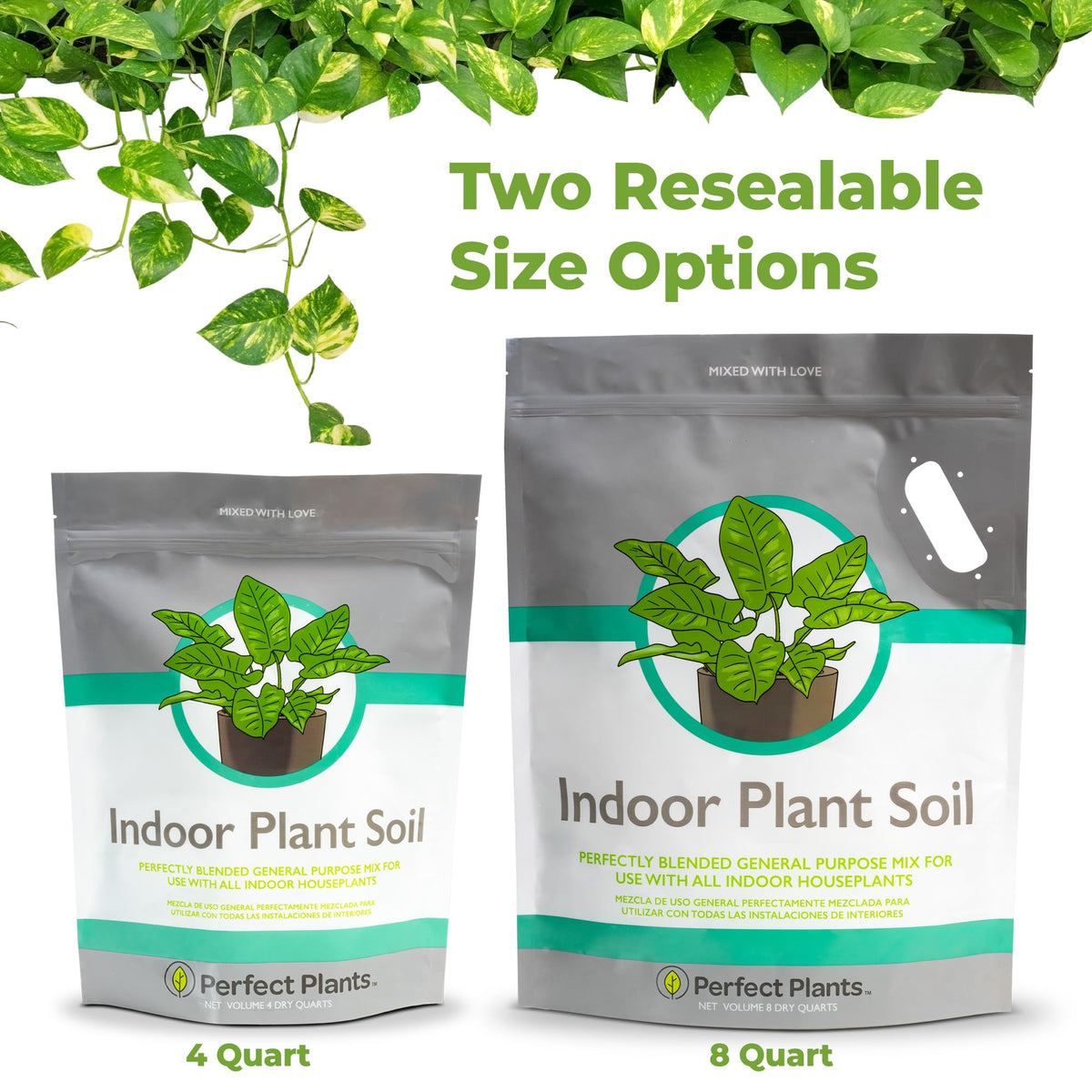 Perfect Plants resealable bag storage keeps soil fresh.