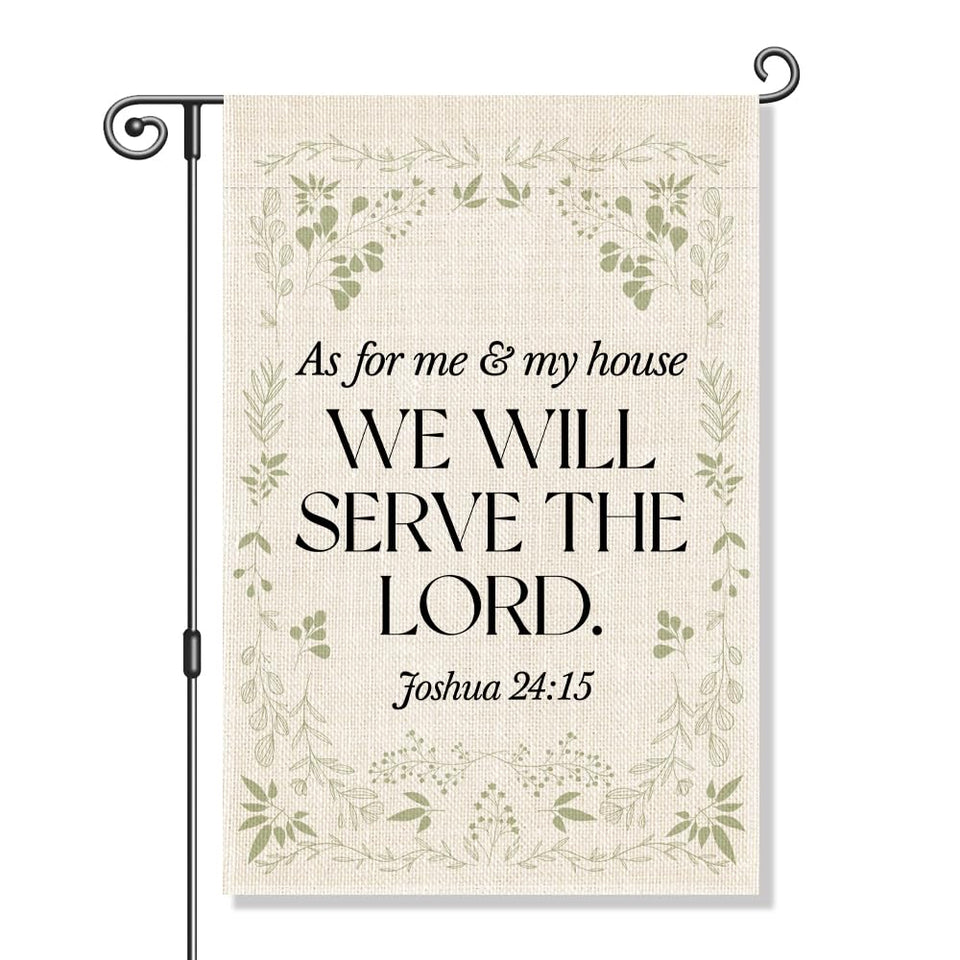 Perfectinsoy Bible Verse Garden Flag shows faith-inspired design for outdoor or indoor display