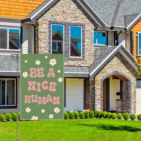 Perfectinsoy Floral garden flag adds color and seasonal charm to outdoor space.