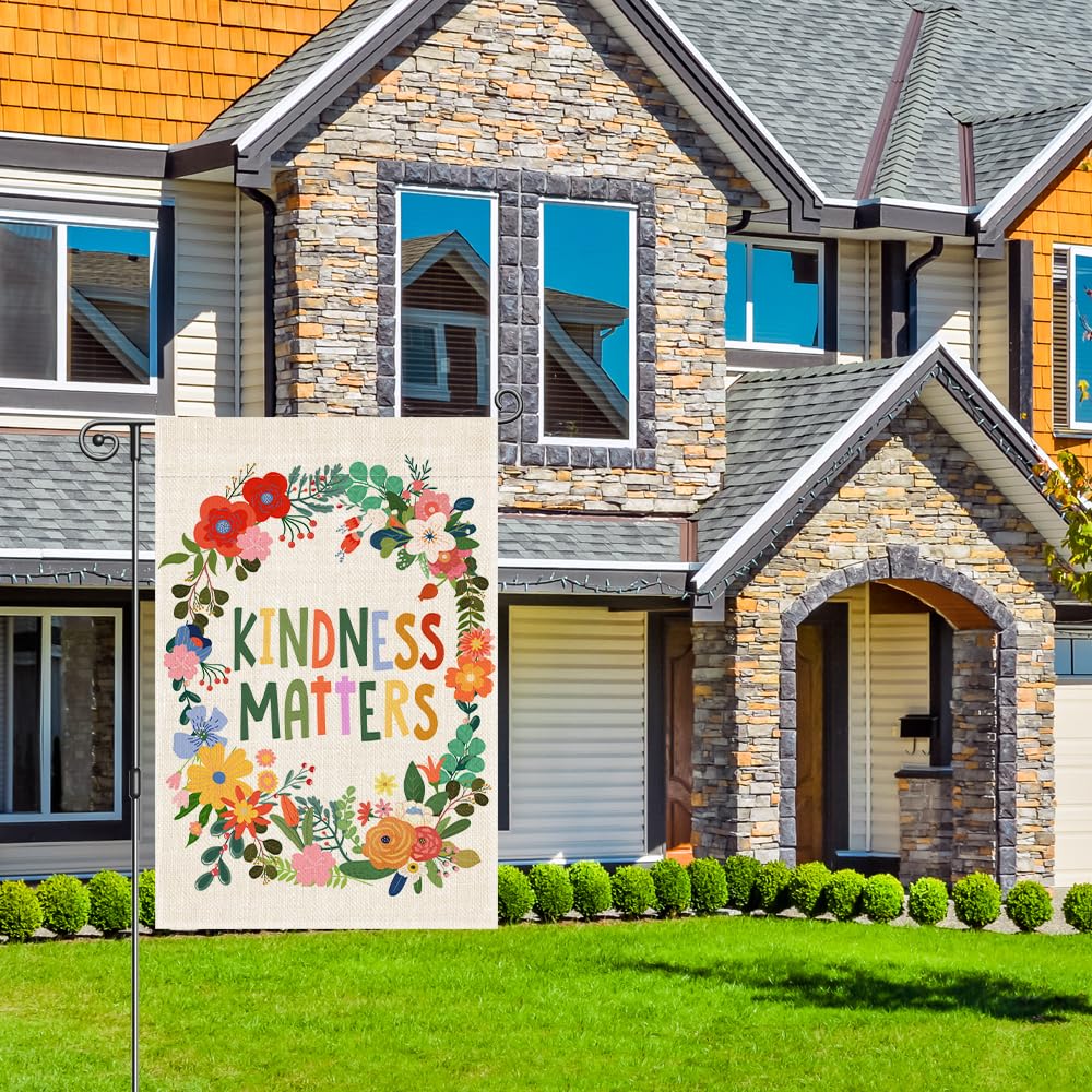 Perfectinsoy Flower yard banner for outdoor decor on porches and patios