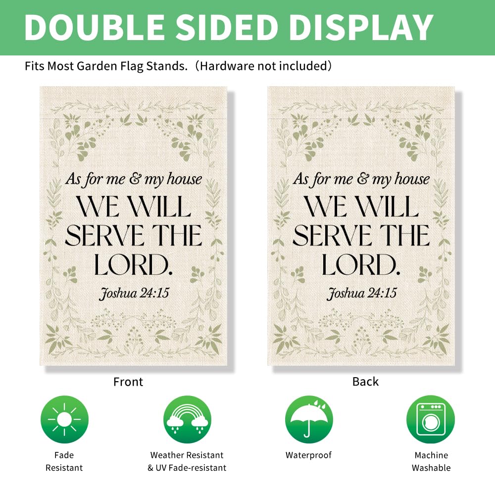 Perfectinsoy Religious Scripture Banner brings inspirational decor to garden or patio