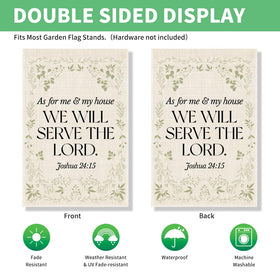 Perfectinsoy Religious Scripture Banner brings inspirational decor to garden or patio