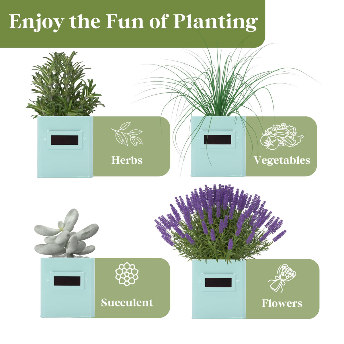 PERFNIQUE compact kitchen windowsill planter fits sunny spots easily