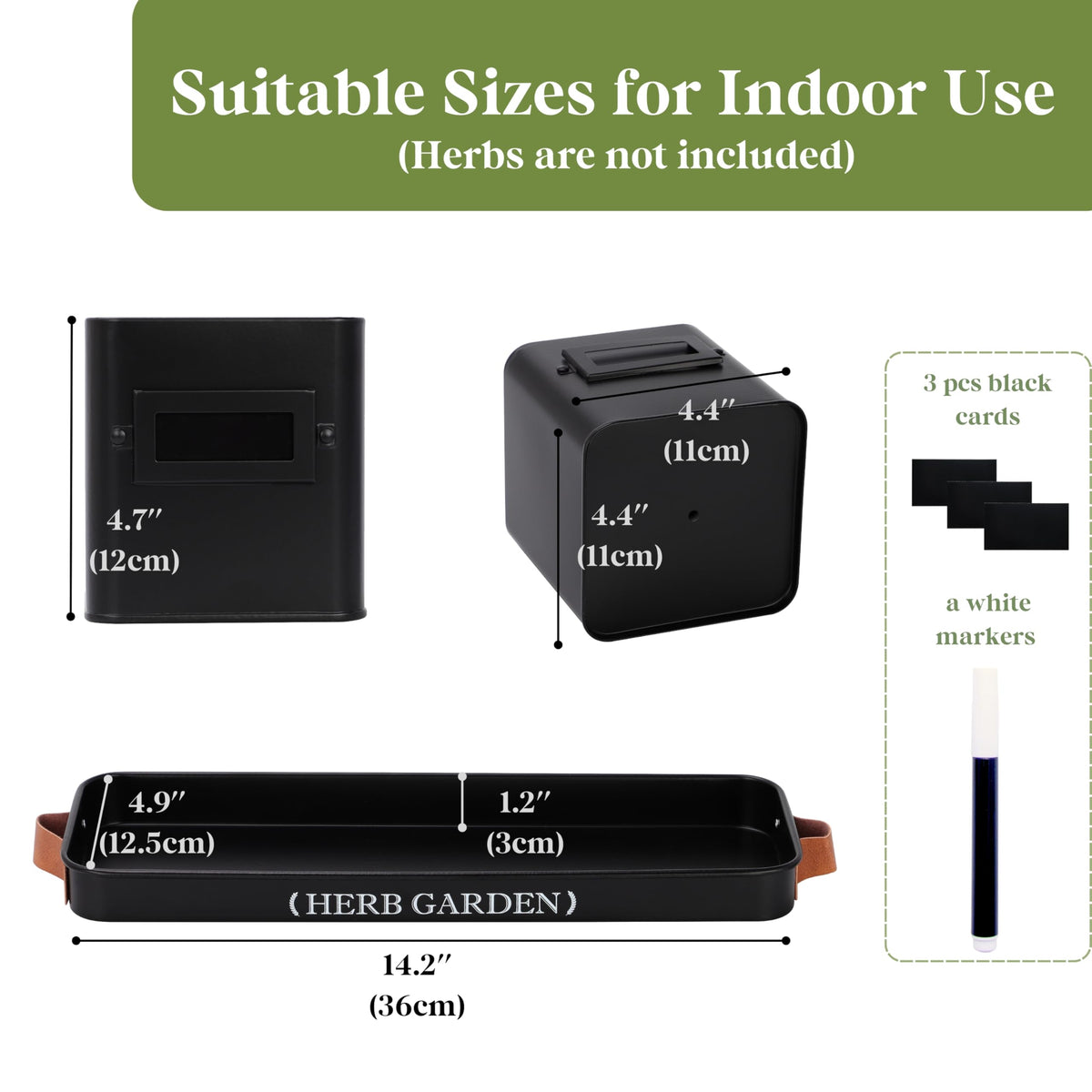 PERFNIQUE three-pot Windowsill garden compact design