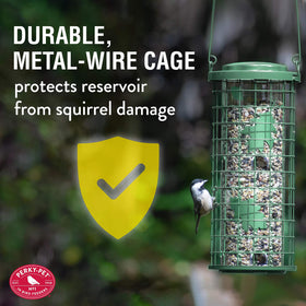 Perky-Pet eight-port feeding area invites multiple birds to dine together.