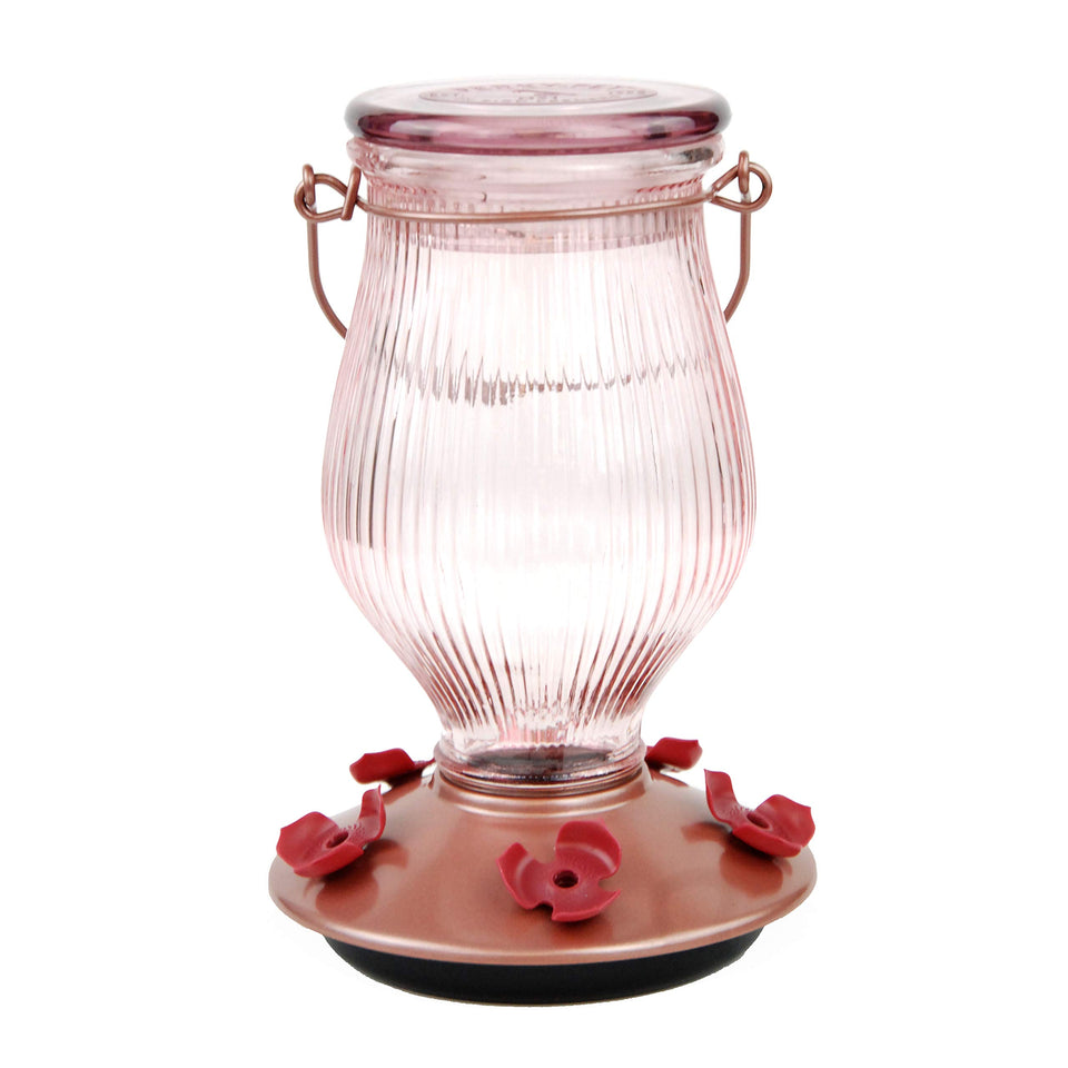 Perky-Pet Rose Gold top-fill bottle for easy, mess-free refills.