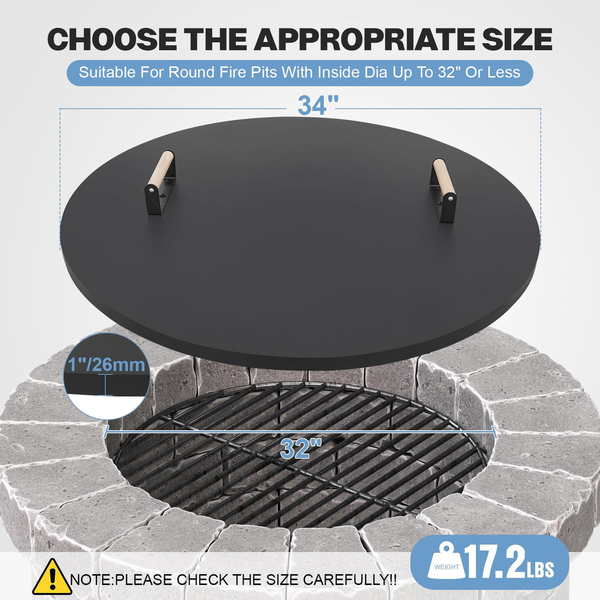 Permade rust-resistant steel lid designed for all-season use