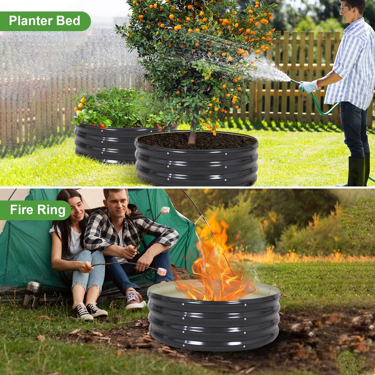 Open-bottom drainage design promotes root health in Permade bed.
