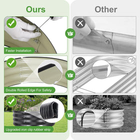 Rust-proof coating on Permade galvanized bed for long outdoor use.