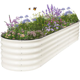 Permade galvanized raised bed with assembly tools for quick setup.