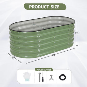 Permade elevated 1.4 ft height for easy harvesting and knee comfort.
