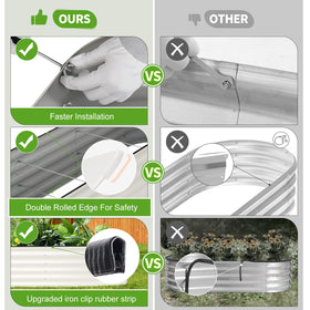 Permade oval design provides even support for plant growth.