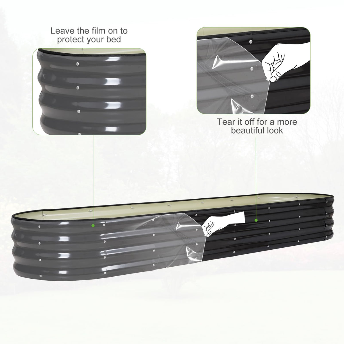 Permade safe edge design keeps children and pets secure during gardening