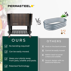 Permasteel Eco-Chamber and soil platform promote healthy drainage and air circulation.