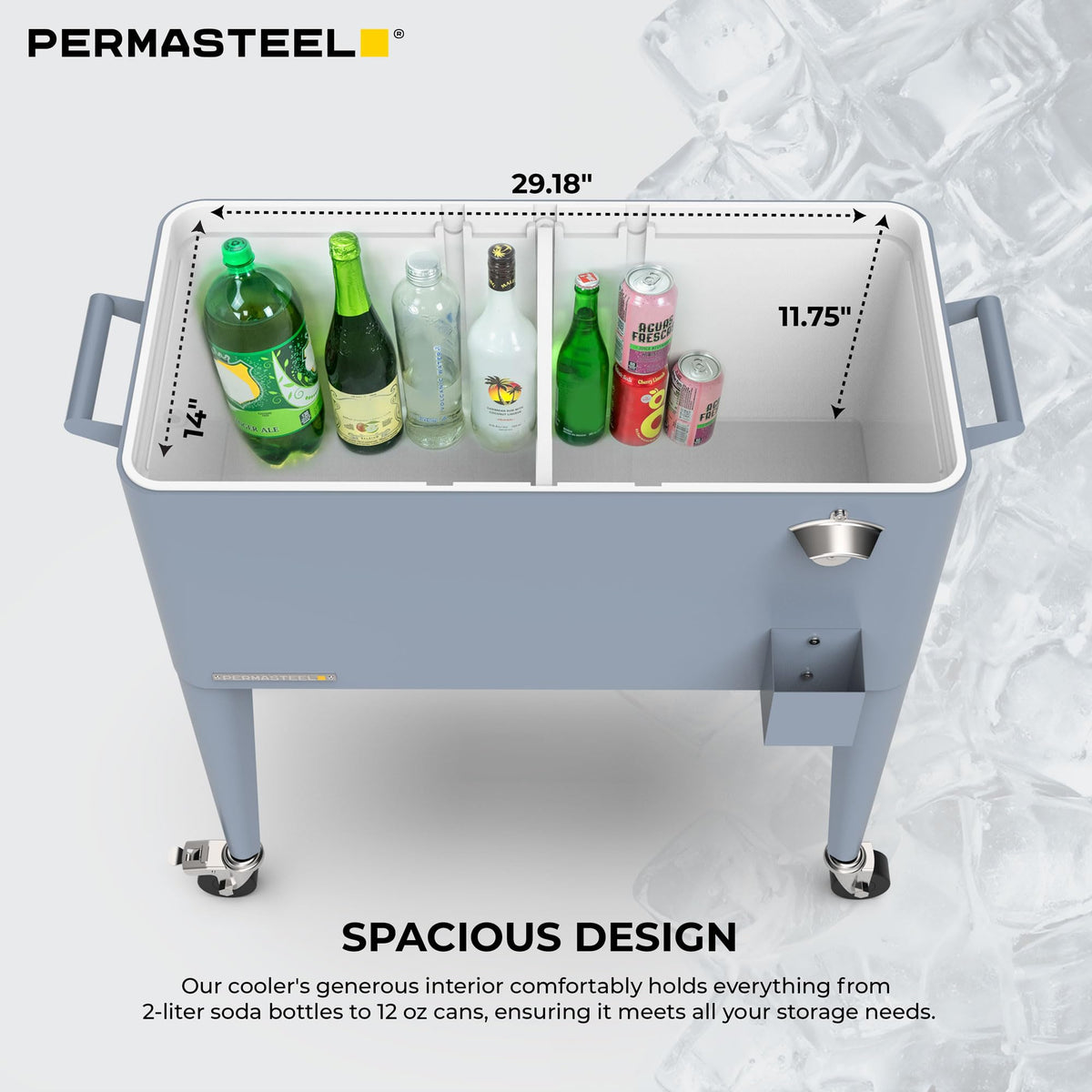 Permasteel retro blue cooler adds stylish flair to gatherings