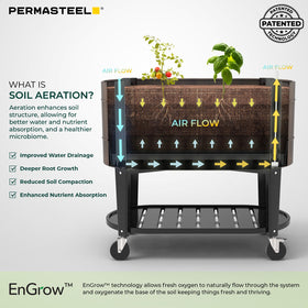 Permasteel ideal for vegetables, herbs, flowers and fruit in balcony or yard.