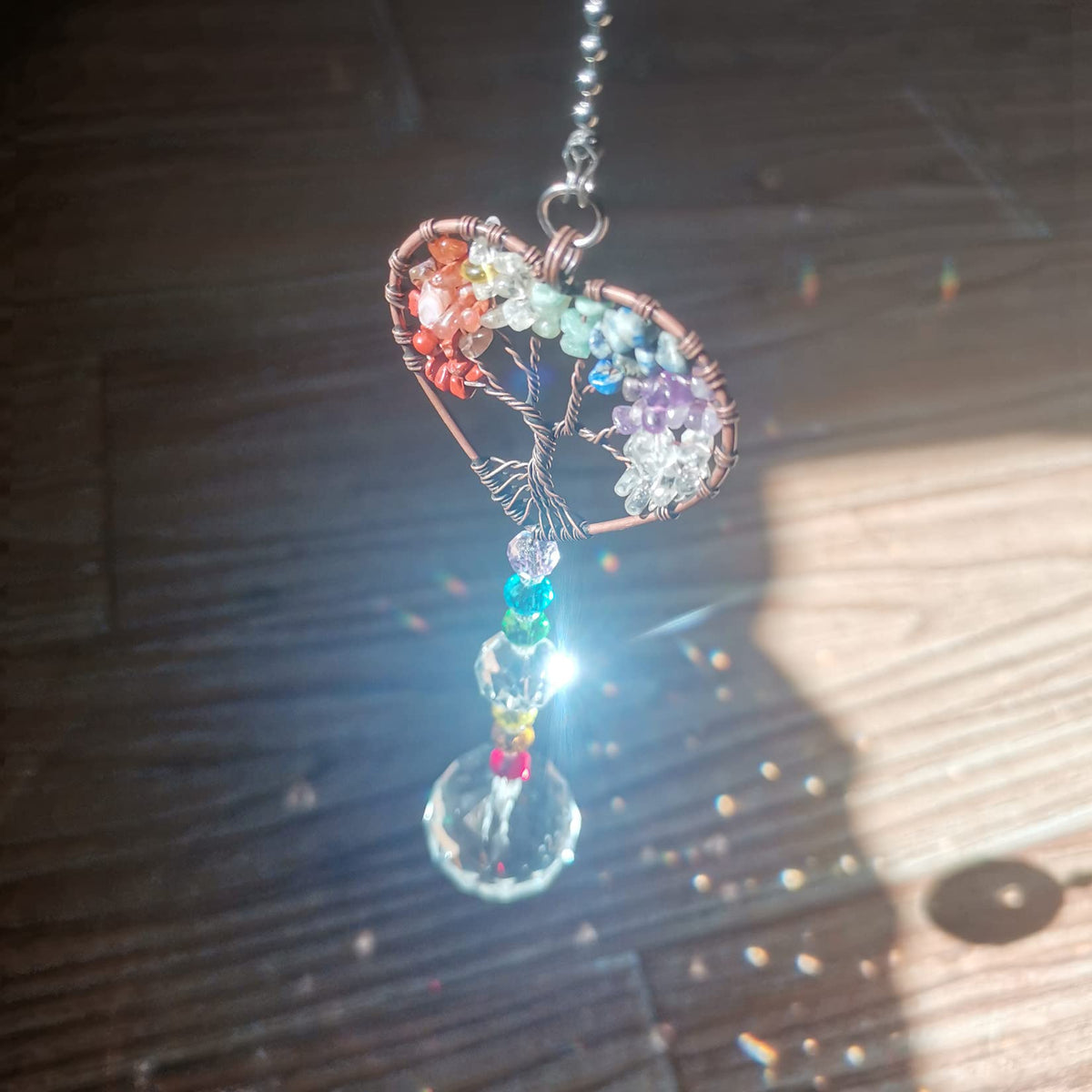 Persofine car mirror suncatcher for decorative light reflections and charm