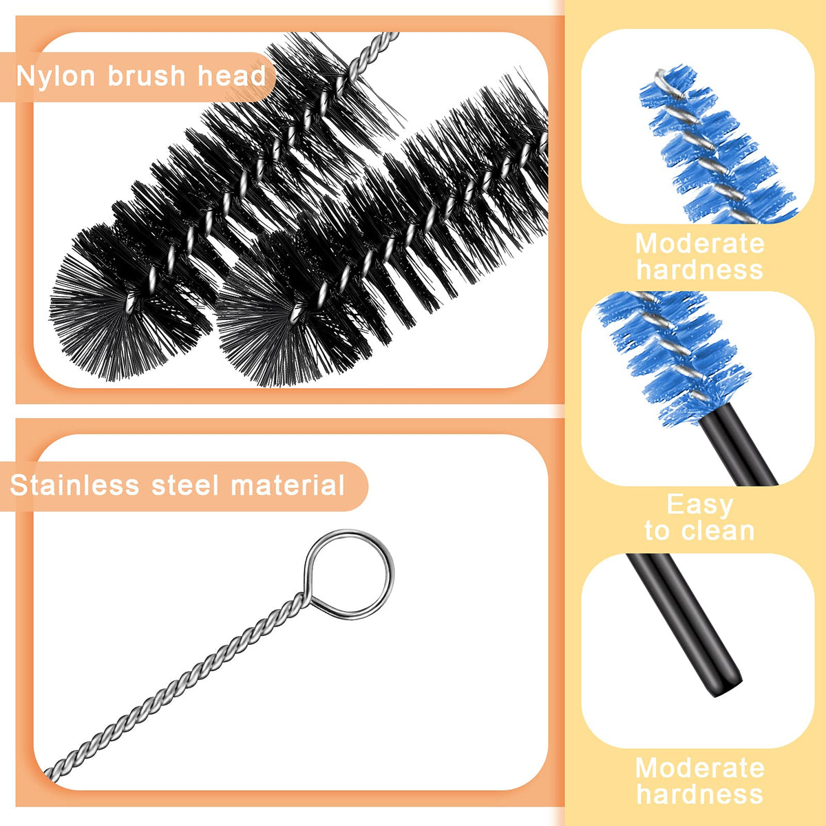 Perthlin hummingbird feeder brush medium — mid-size cleaning tasks.