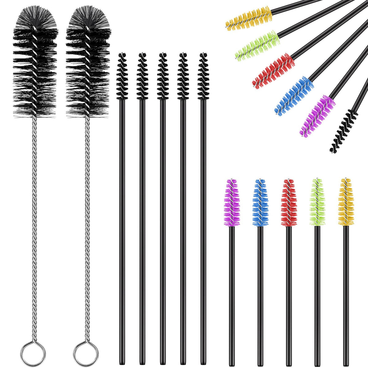 Perthlin 62-piece hummingbird feeder brush set for versatile cleaning.