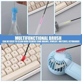 Perthlin hummingbird feeder brush bristles provide safe, effective scrubbing