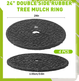 Peryiter six-pack tree rings shown with pre-cut holes for easy installation.