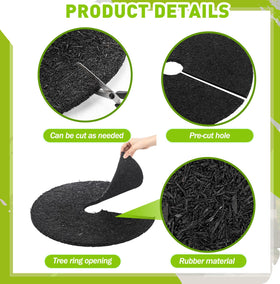 Peryiter tree ring installation showing pre-cut holes and seamless fit