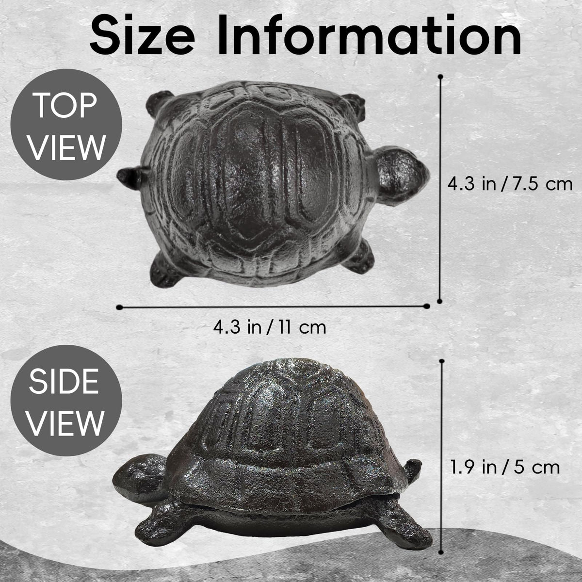 Pesilo turtle key hider on patio complements outdoor decor while concealing a spare key.