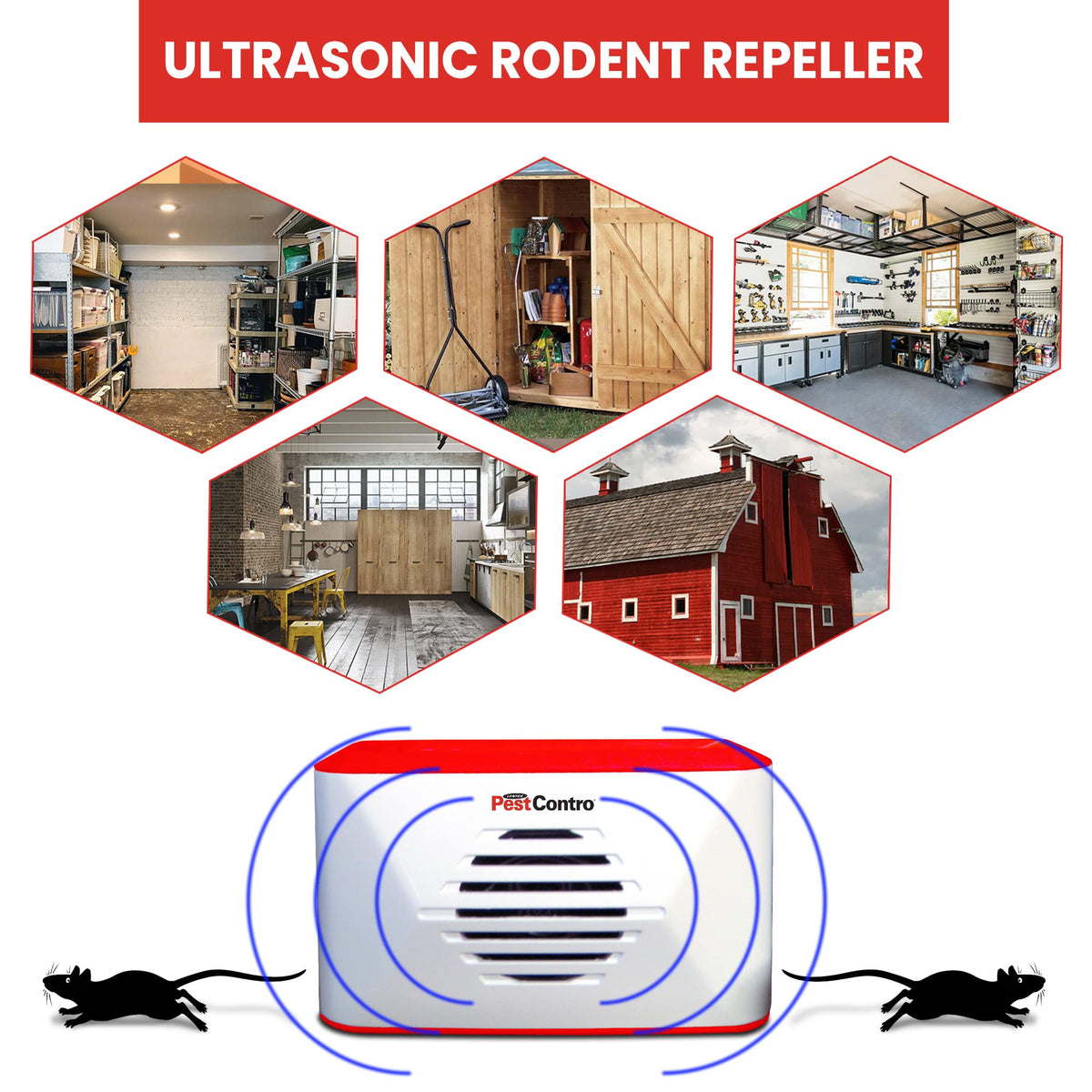 PestContro dual-frequency interface demonstrating variable sounds for pest deterrence