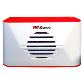 PestContro portable ultrasonic rodent repeller front view showing cordless placement in a kitchen