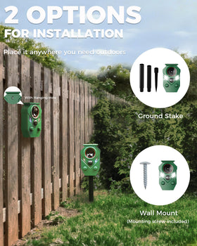 PESTECO deer raccoon squirrel deterrent helps reduce garden visits and damage.